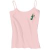 Juniors 1x1 Rib Spaghetti Strap Tank Thumbnail