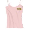 Juniors 1x1 Rib Spaghetti Strap Tank Thumbnail