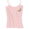 Juniors 1x1 Rib Spaghetti Strap Tank Thumbnail