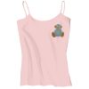 Juniors 1x1 Rib Spaghetti Strap Tank Thumbnail