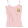 Juniors 1x1 Rib Spaghetti Strap Tank Thumbnail