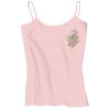 Juniors 1x1 Rib Spaghetti Strap Tank Thumbnail