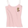 Juniors 1x1 Rib Spaghetti Strap Tank Thumbnail