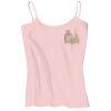 Juniors 1x1 Rib Spaghetti Strap Tank Thumbnail