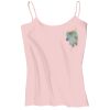 Juniors 1x1 Rib Spaghetti Strap Tank Thumbnail