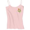 Juniors 1x1 Rib Spaghetti Strap Tank Thumbnail