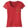 Juniors 60/40 Scoop Tee Thumbnail